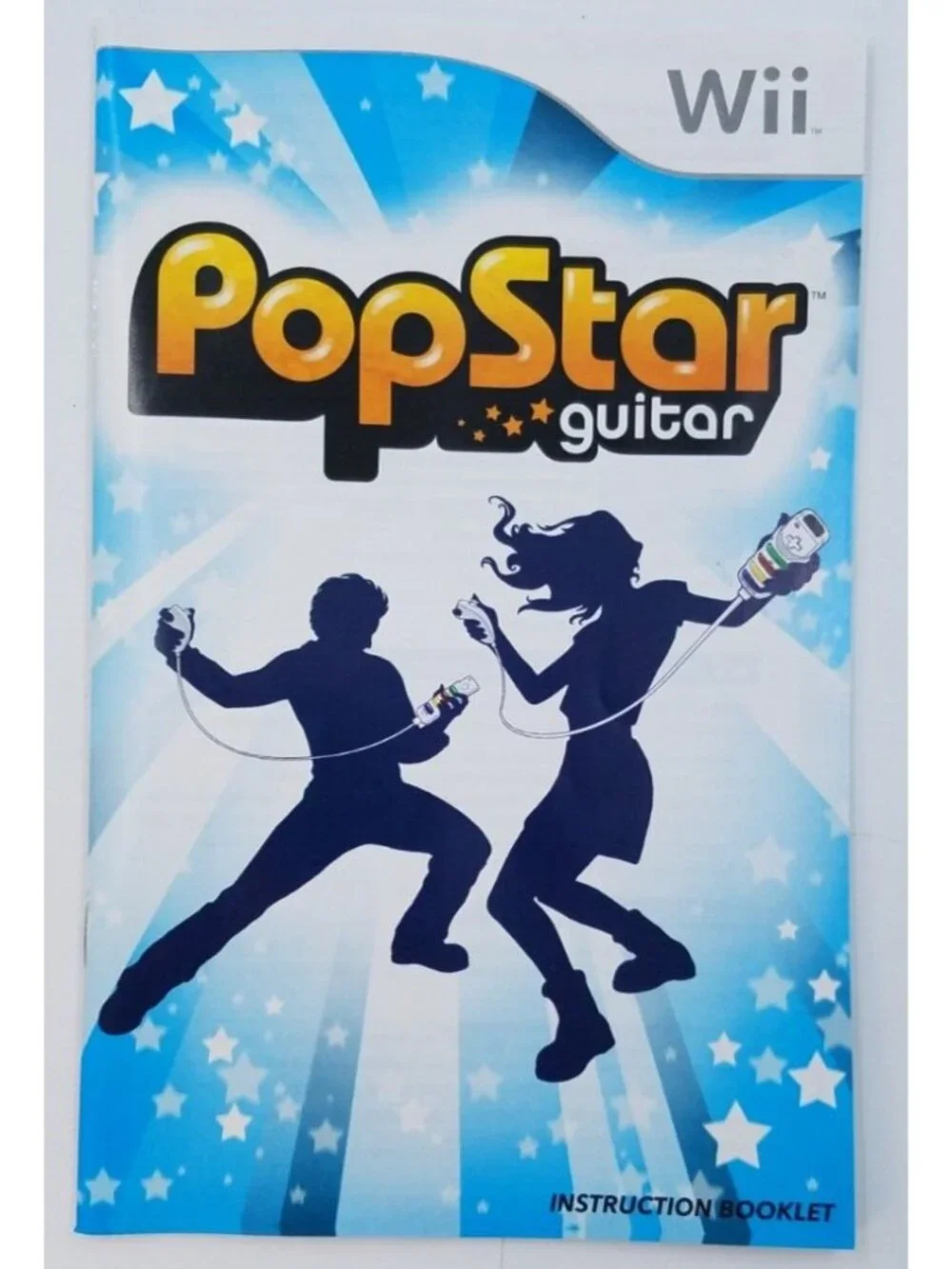 Pop Star Guitar - Nintendo Wii Game - with Manual & Case - Tested